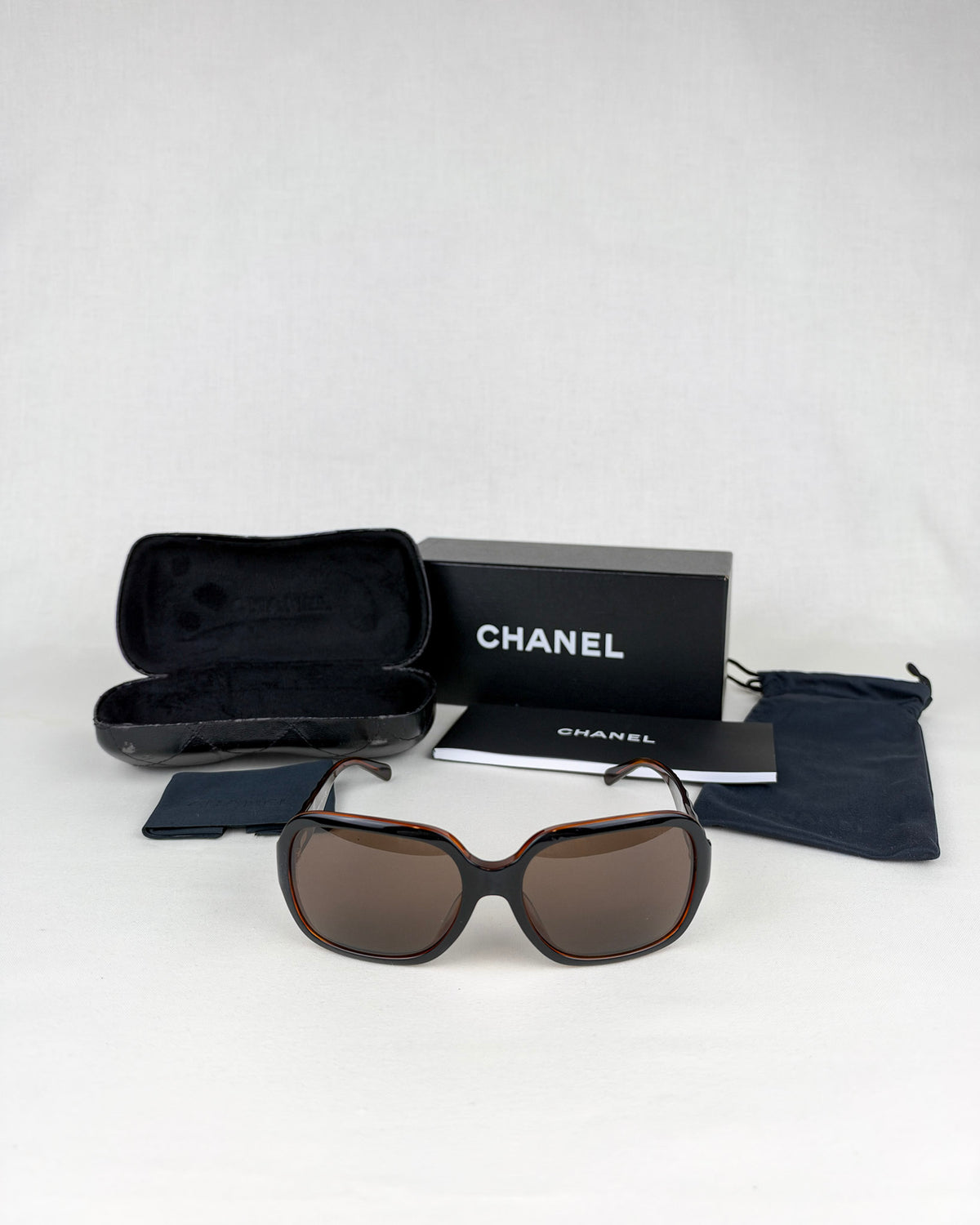 Chanel 5124-A Brown Matelasse Sunglasses