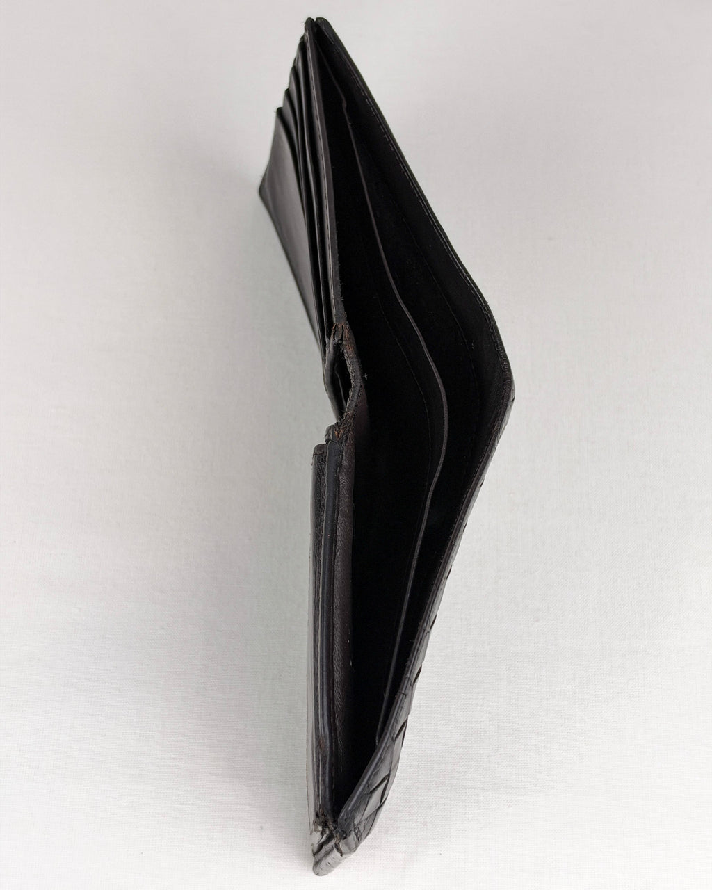 Bottega Veneta Intrecciato Bifold Black Leather Wallet