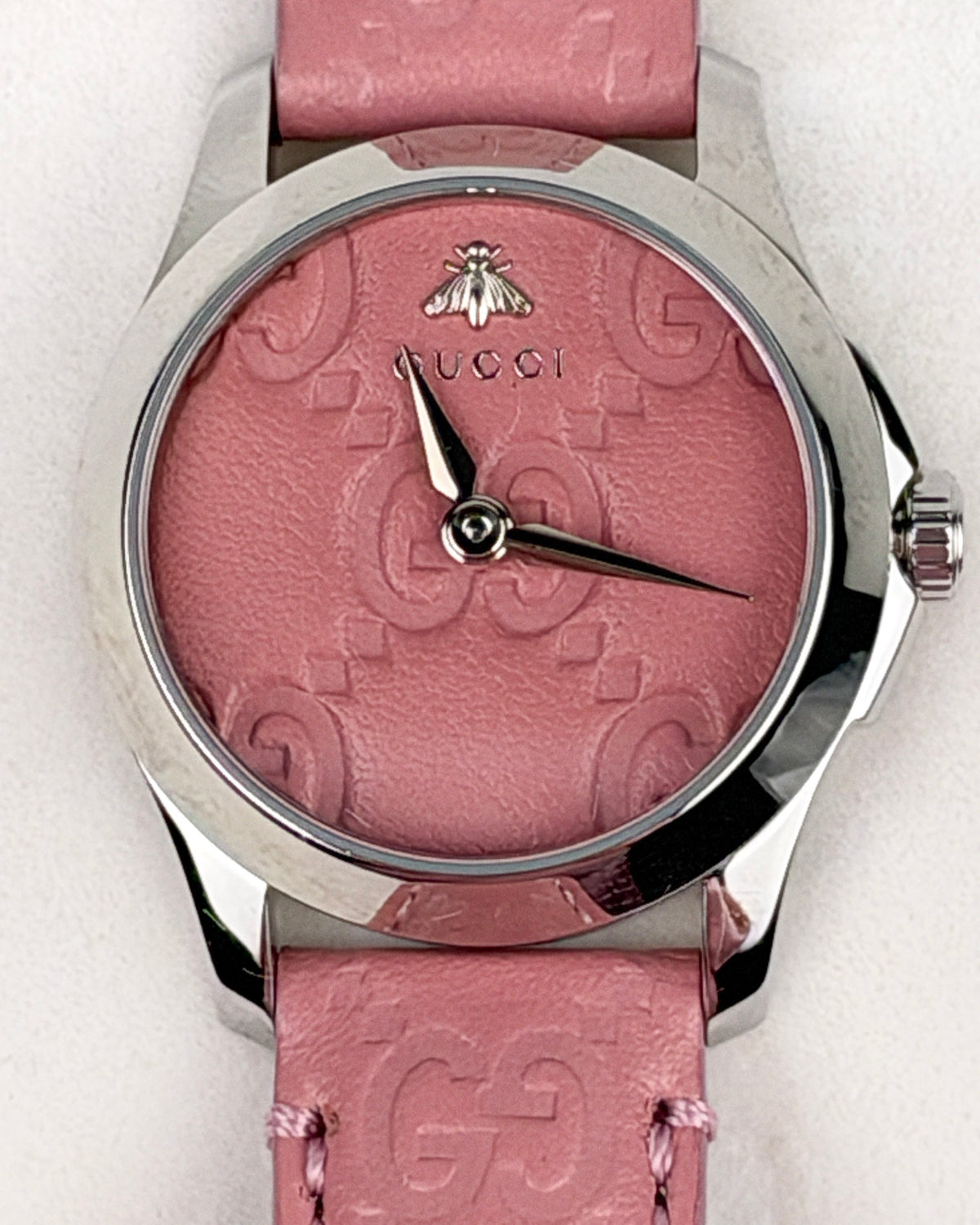 Gucci G-Timeless YA126578 Quartz Watch – Pink Dial