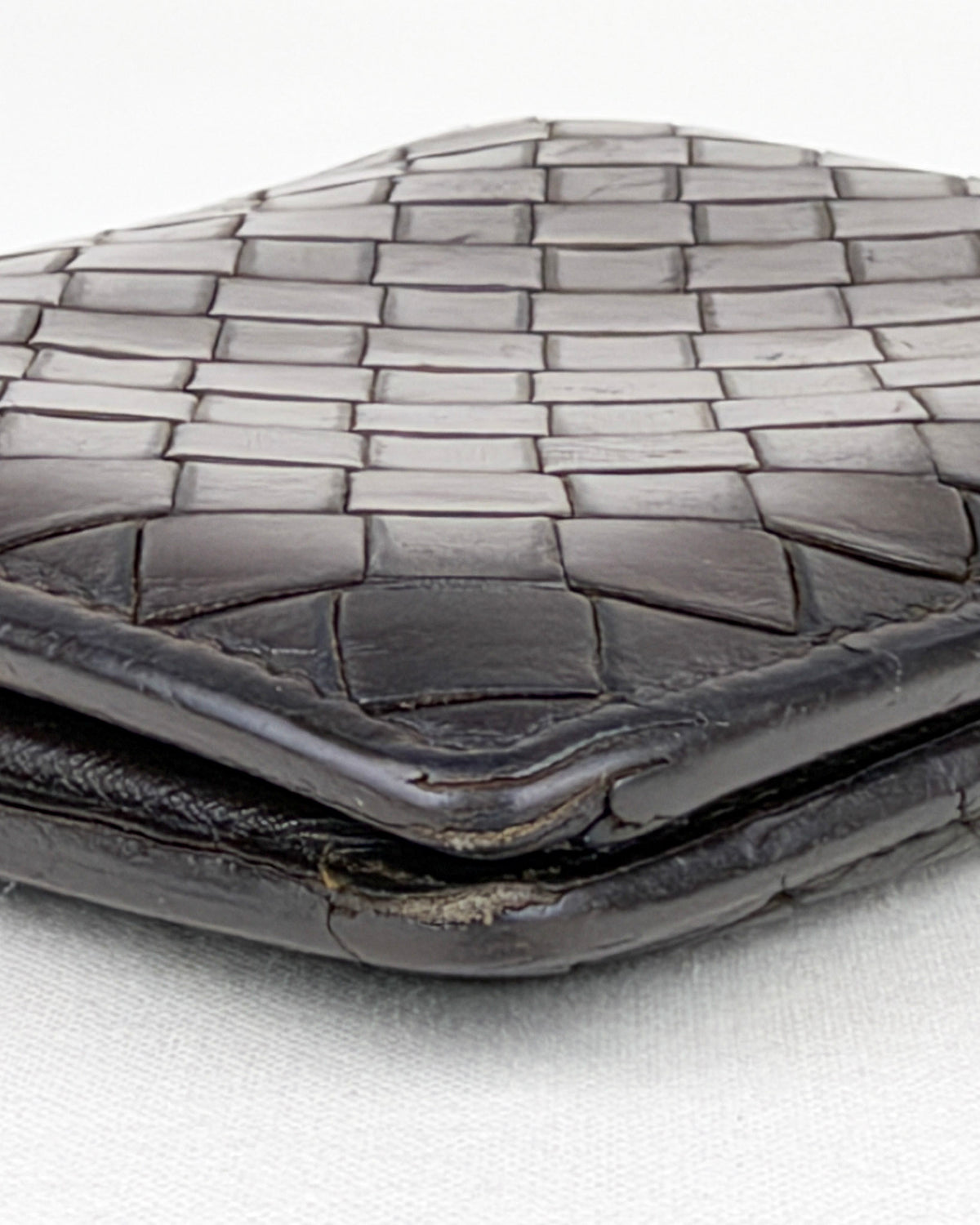 Bottega Veneta Intrecciato Bifold Black Leather Wallet