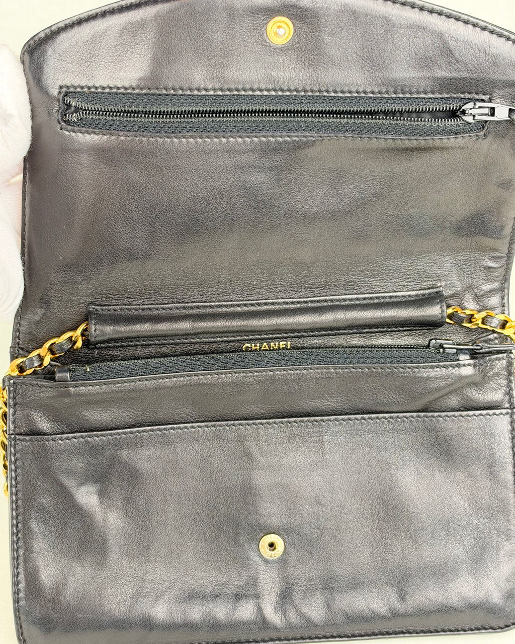 Chanel Vintage Series 3 Wallet on Chain Lambskin Bag – Black