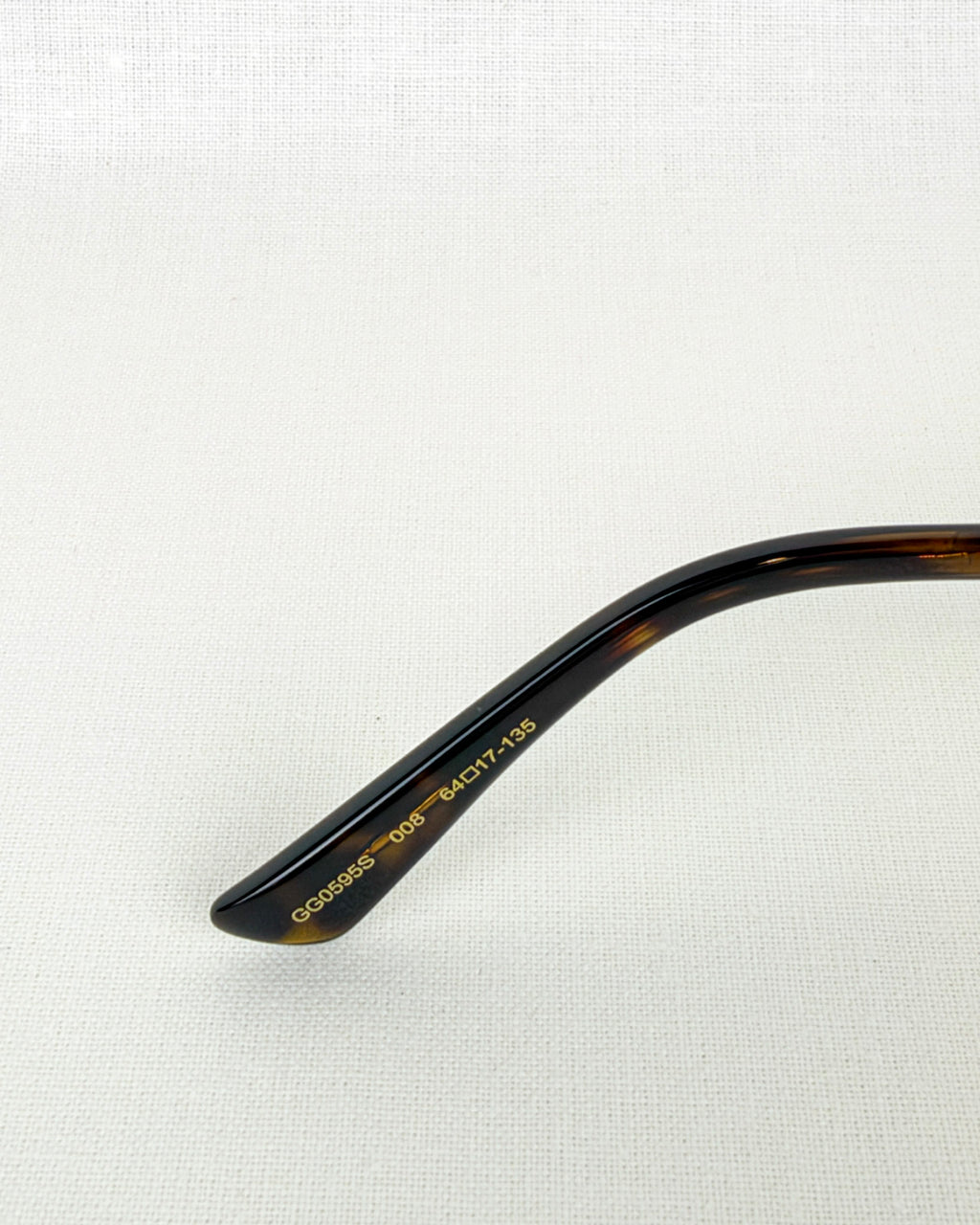 Gucci GG0595S Gold Metal Round Sunglasses