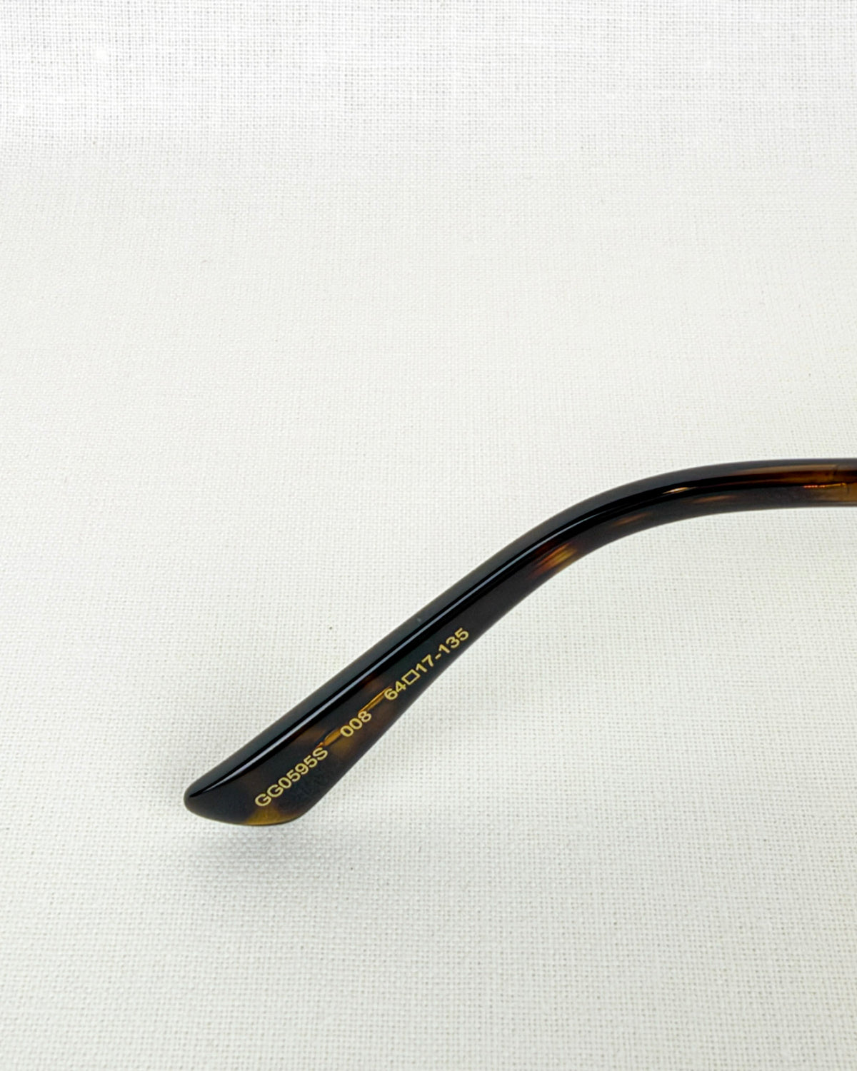 Gucci GG0595S Gold Metal Round Sunglasses