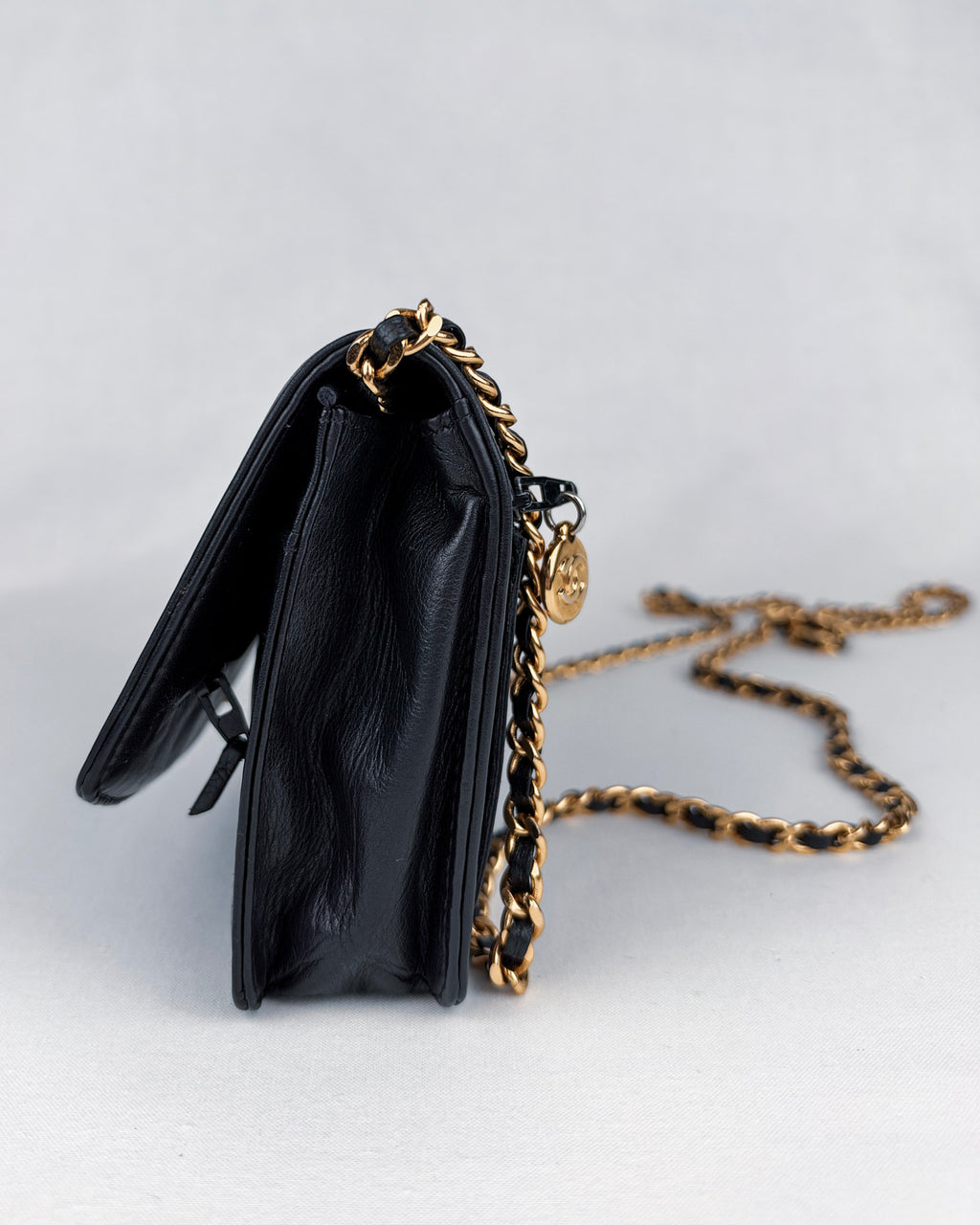 Chanel Vintage Series 3 Wallet on Chain Lambskin Bag – Black