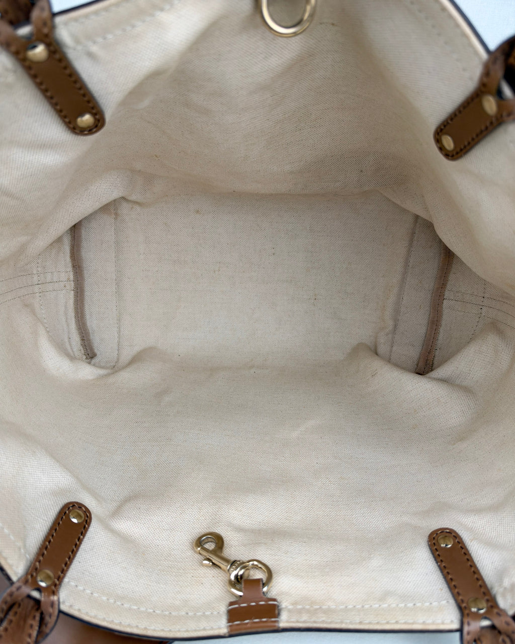 Gucci GG Canvas Craft Large Tote Bag – Brown