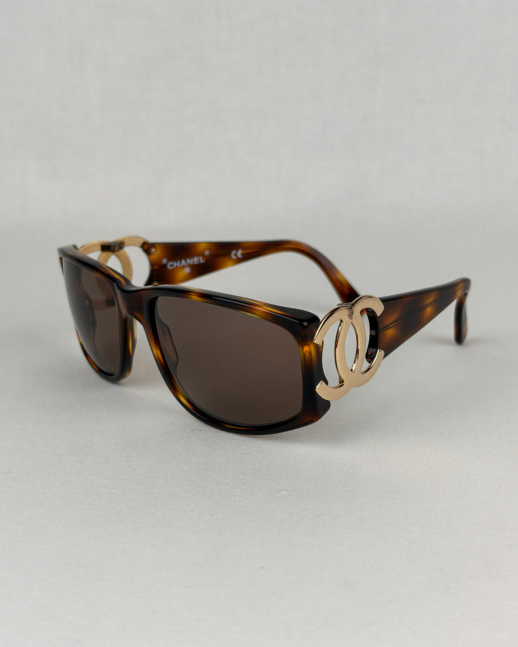 Chanel CC Tortoiseshell Sunglasses – Brown