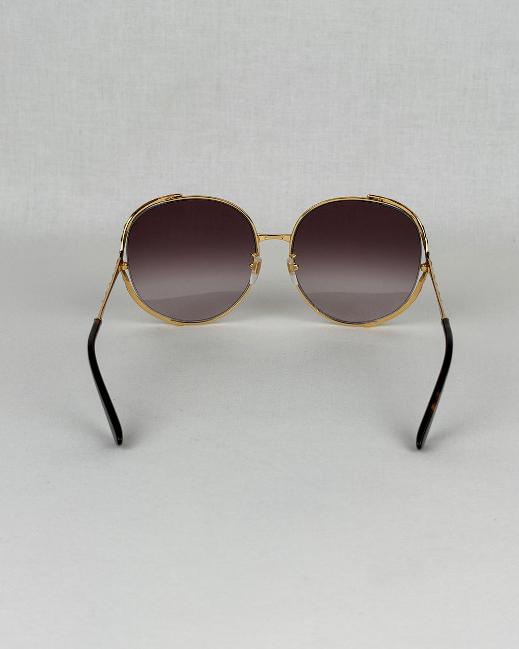 Gucci GG0595S Gold Metal Round Sunglasses