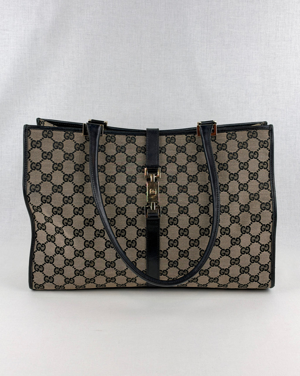Gucci Jackie GG Canvas Handbag – Black