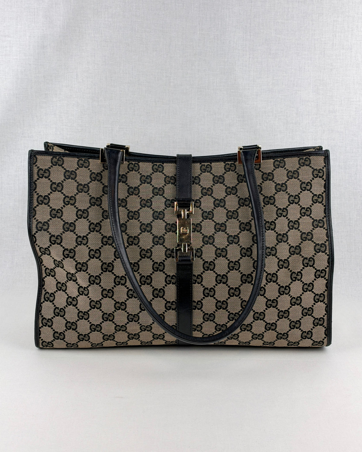 Gucci Jackie GG Canvas Handbag – Black