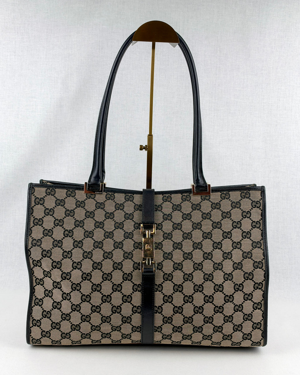 Gucci Jackie GG Canvas Handbag – Black