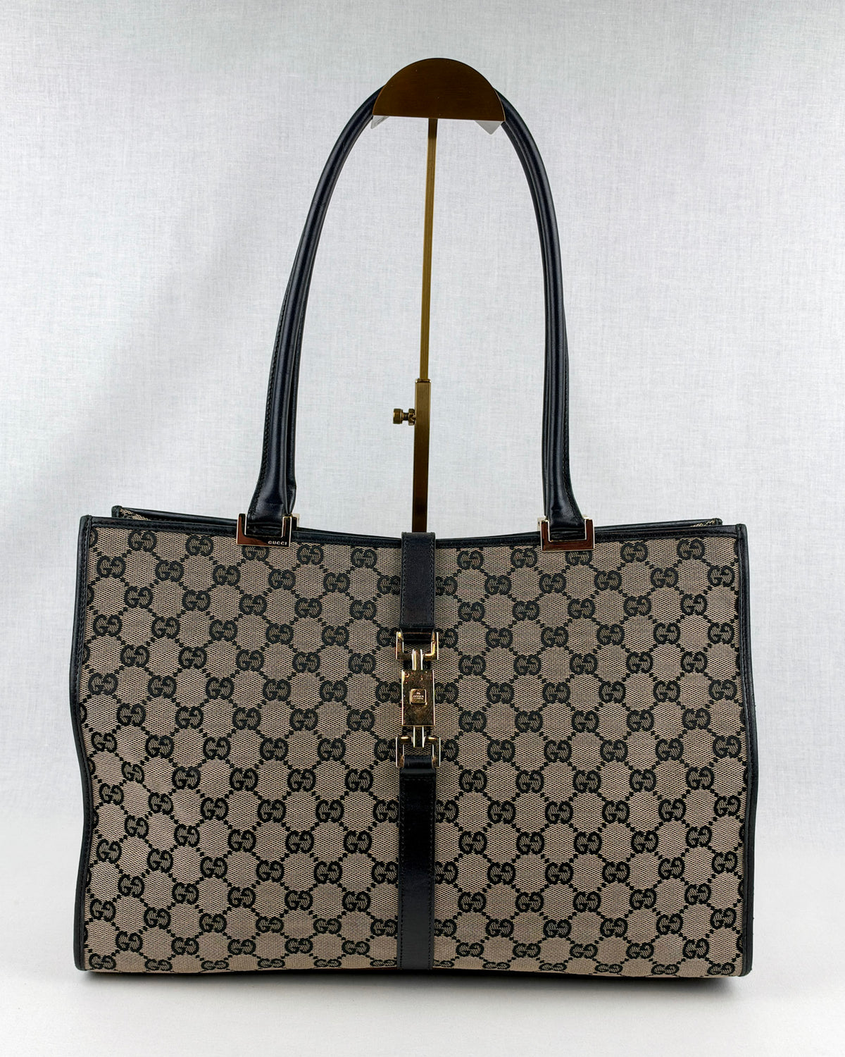Gucci Jackie GG Canvas Handbag – Black