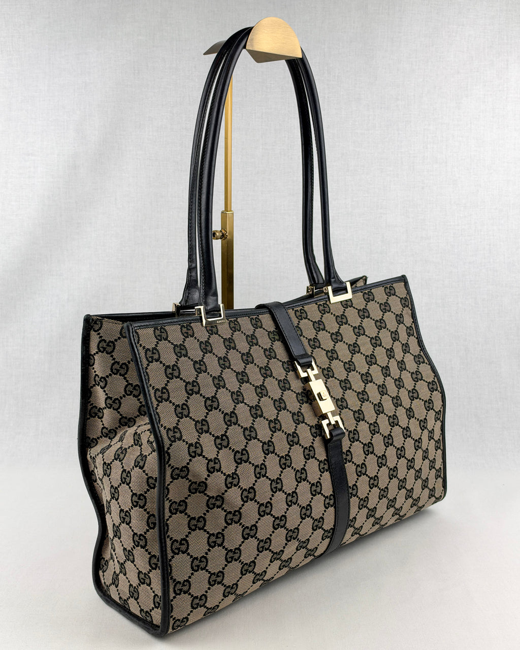 Gucci Jackie GG Canvas Handbag – Black