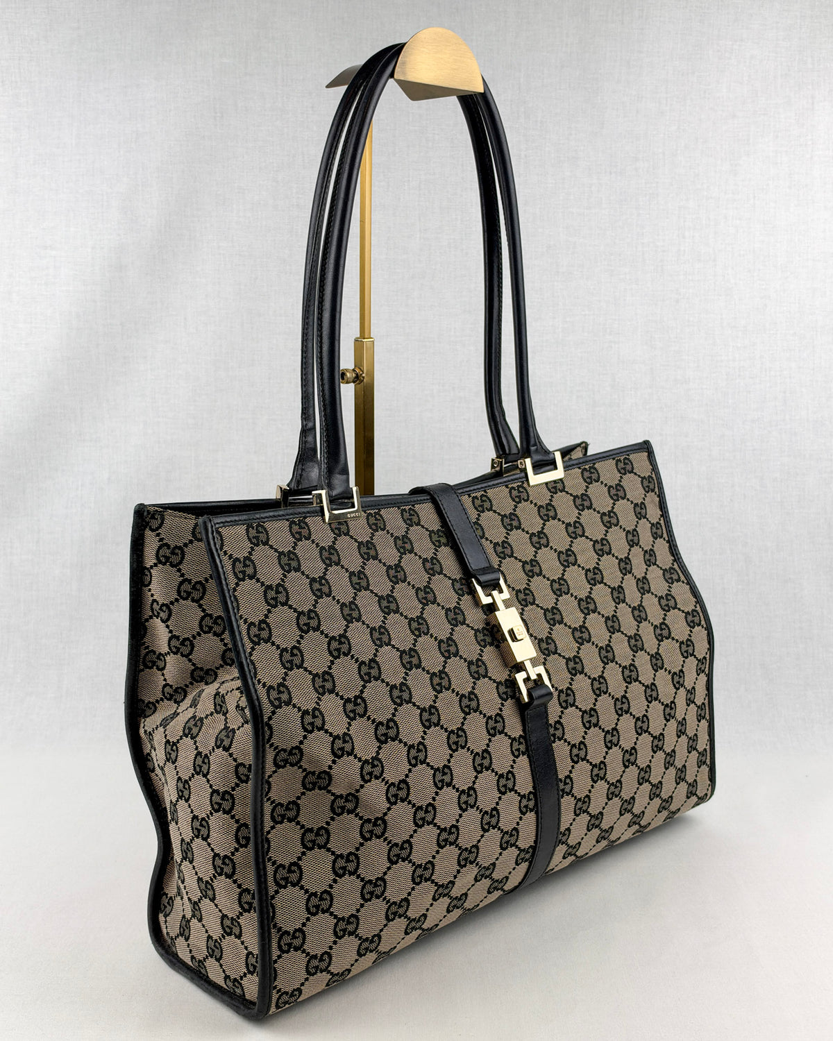 Gucci Jackie GG Canvas Handbag – Black