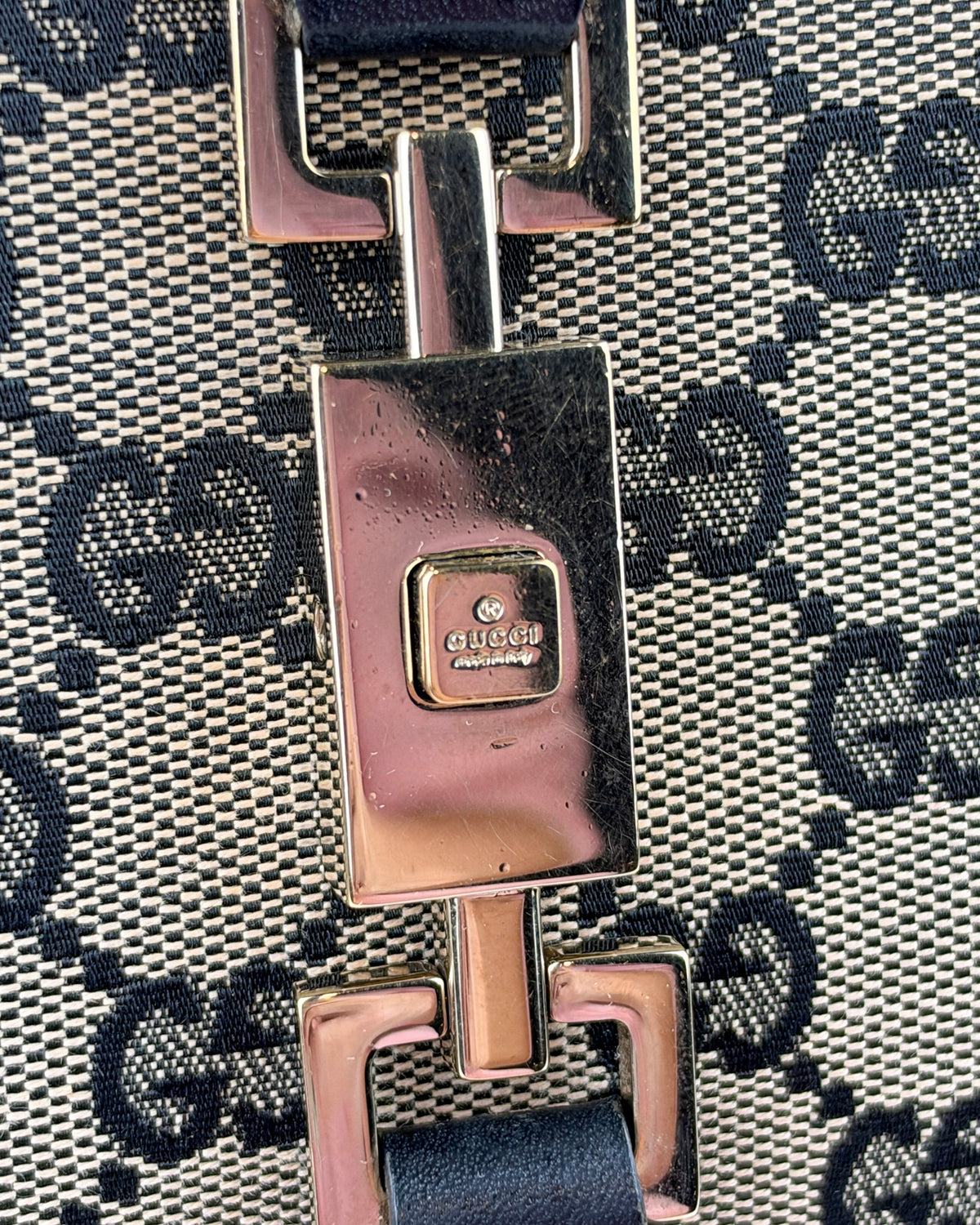 Gucci Jackie GG Canvas Handbag – Black