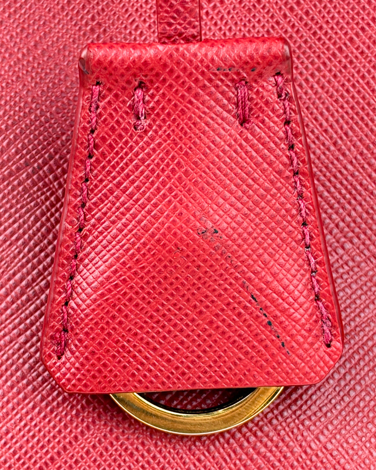 Prada Medium Double Galleria Saffiano Bag – Fuoco Red