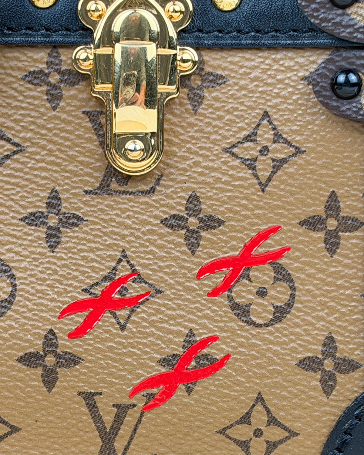 Louis Vuitton Trunk Clutch Reverse Monogram Canvas Crossbody Bag