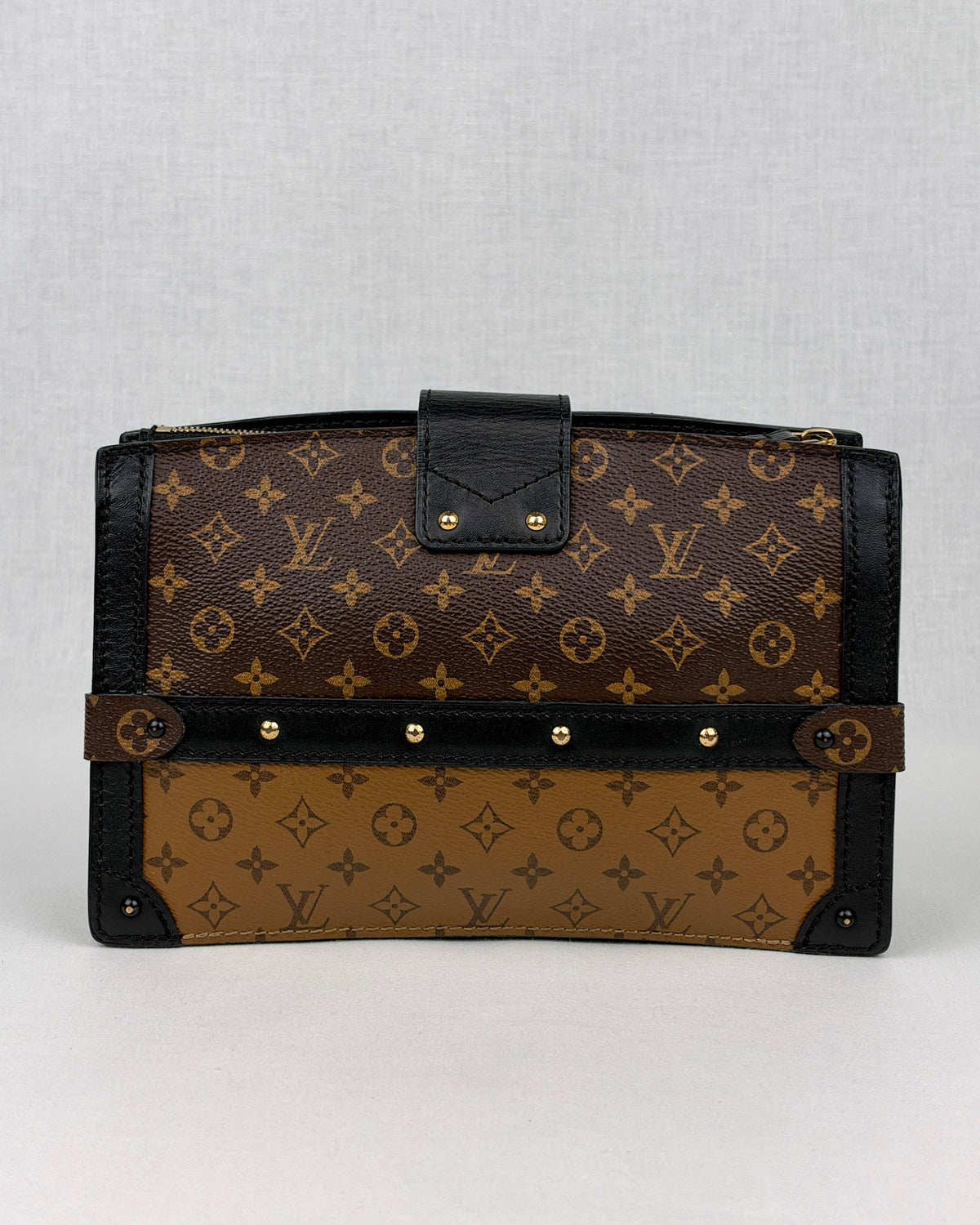 Louis Vuitton Trunk Clutch Reverse Monogram Canvas Crossbody Bag