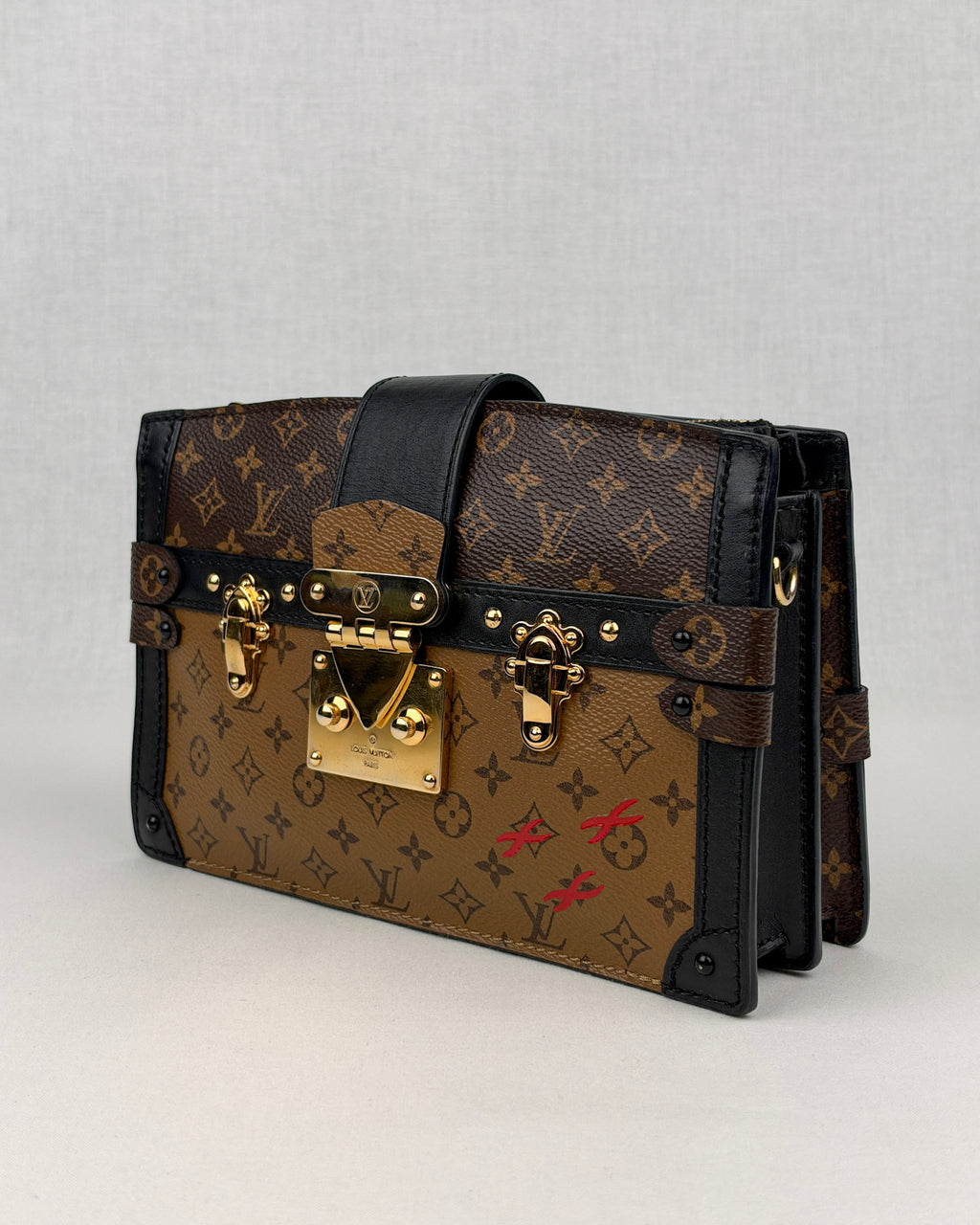Louis Vuitton Trunk Clutch Reverse Monogram Canvas Crossbody Bag