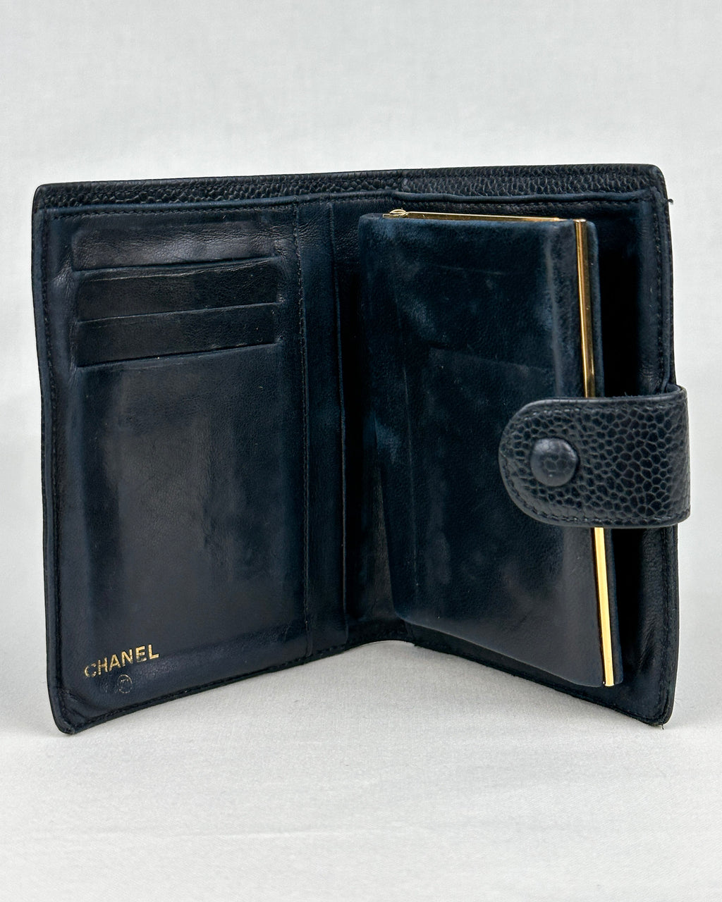 Chanel CC Black Caviar Wallet