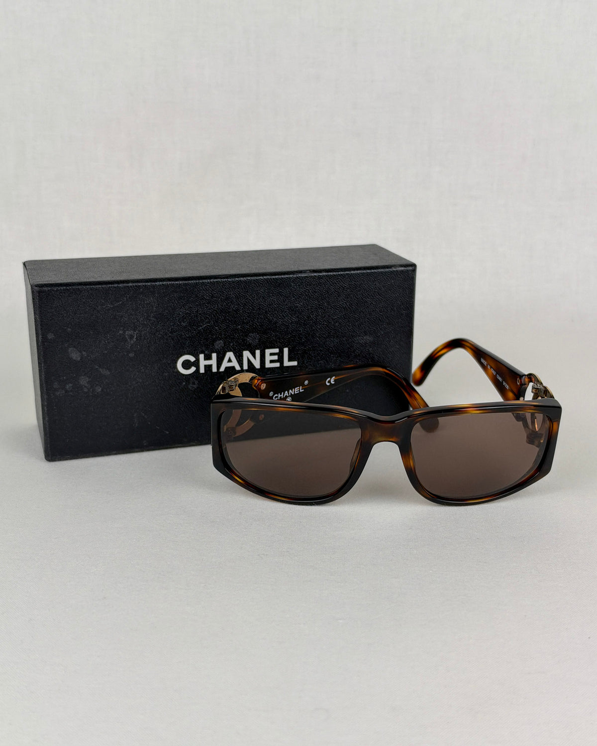 Chanel CC Tortoiseshell Sunglasses – Brown