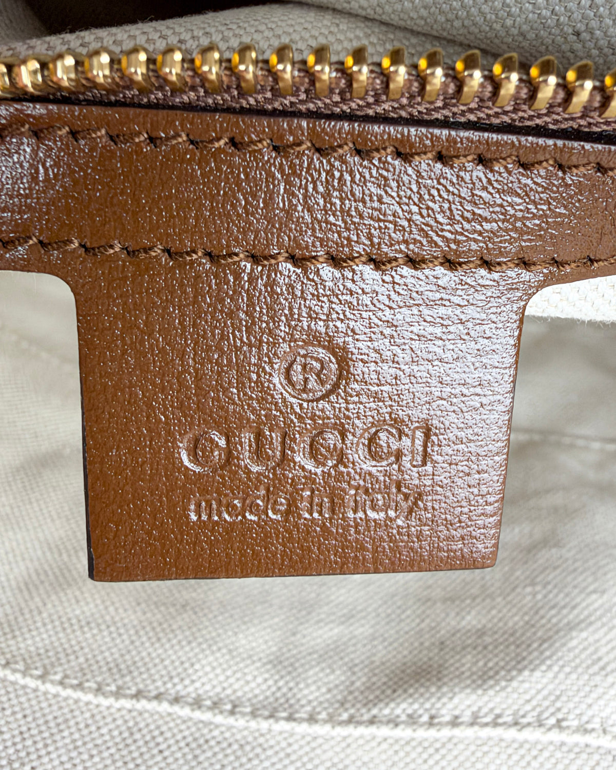 Gucci Horsebit 1955 Small GG Canvas Top Handle Bag – Brown