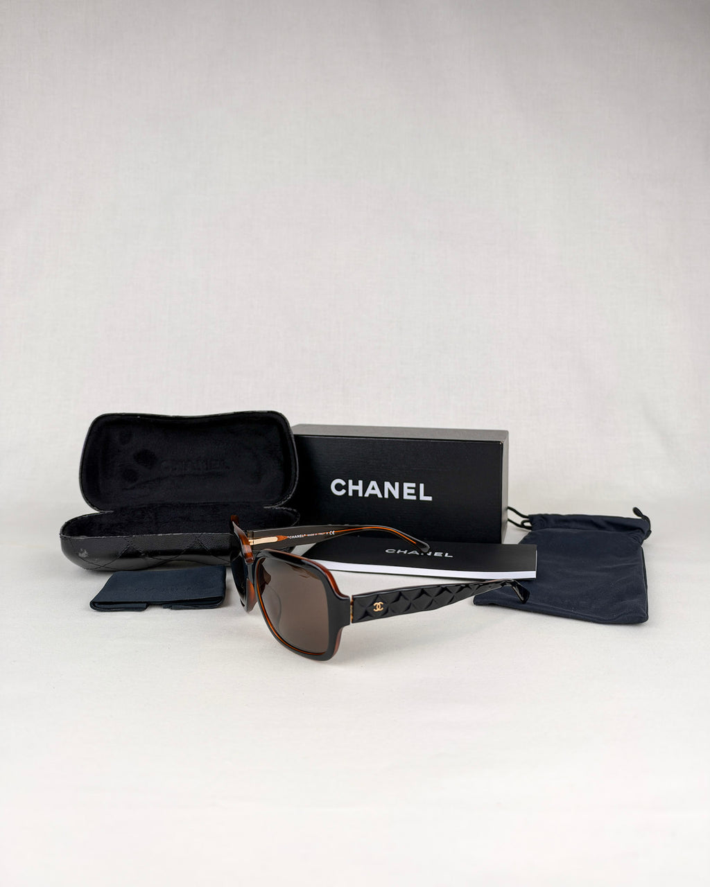 Chanel 5124-A Brown Matelasse Sunglasses