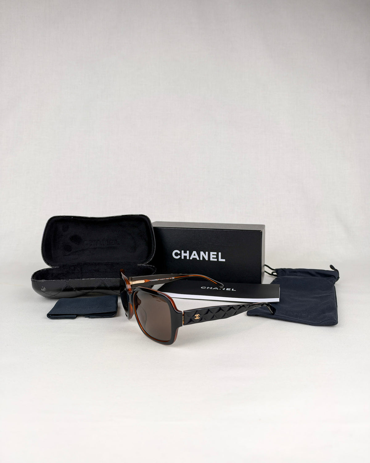Chanel 5124-A Brown Matelasse Sunglasses