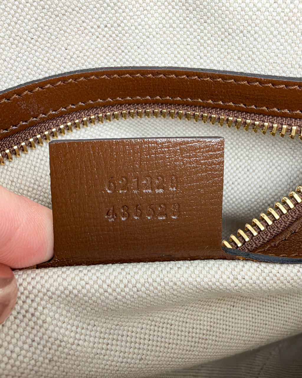 Gucci Horsebit 1955 Small GG Canvas Top Handle Bag – Brown