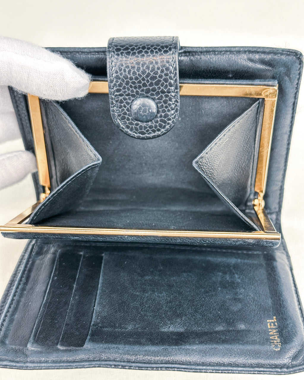 Chanel CC Black Caviar Wallet