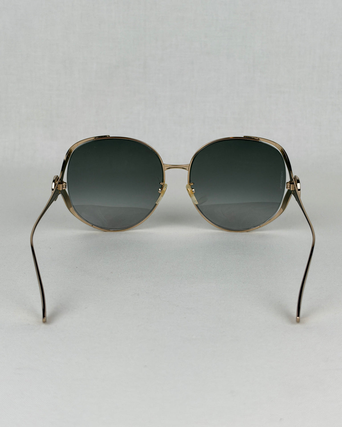 Gucci GG0225S Gold Metal Sunglasses – Gray Gradient