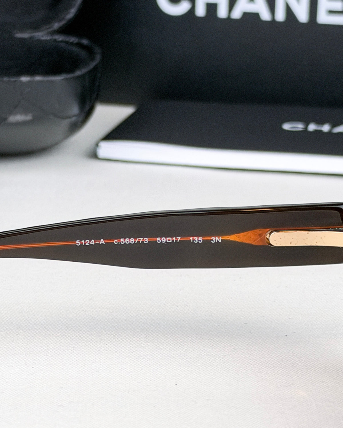Chanel 5124-A Brown Matelasse Sunglasses