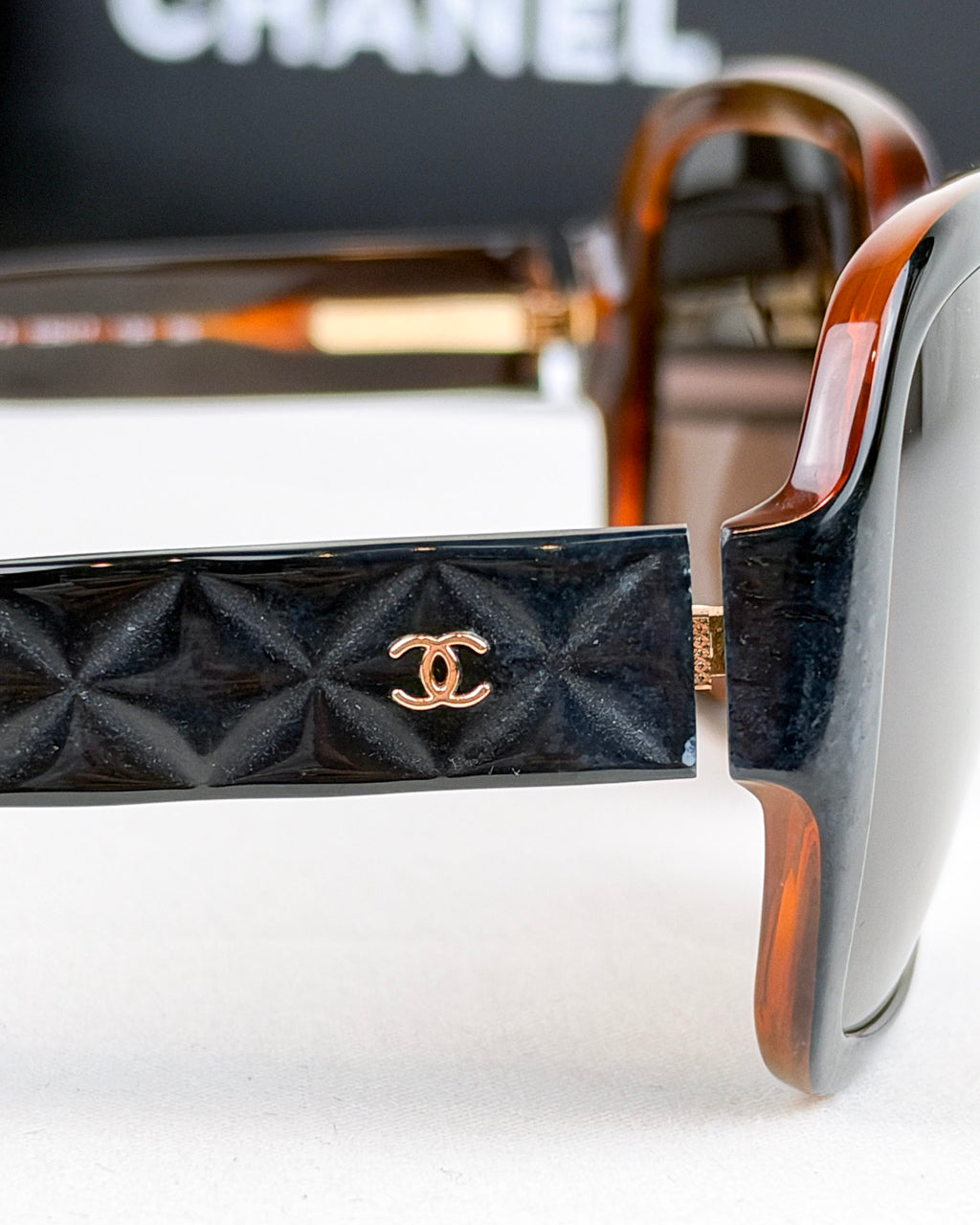 Chanel 5124-A Brown Matelasse Sunglasses