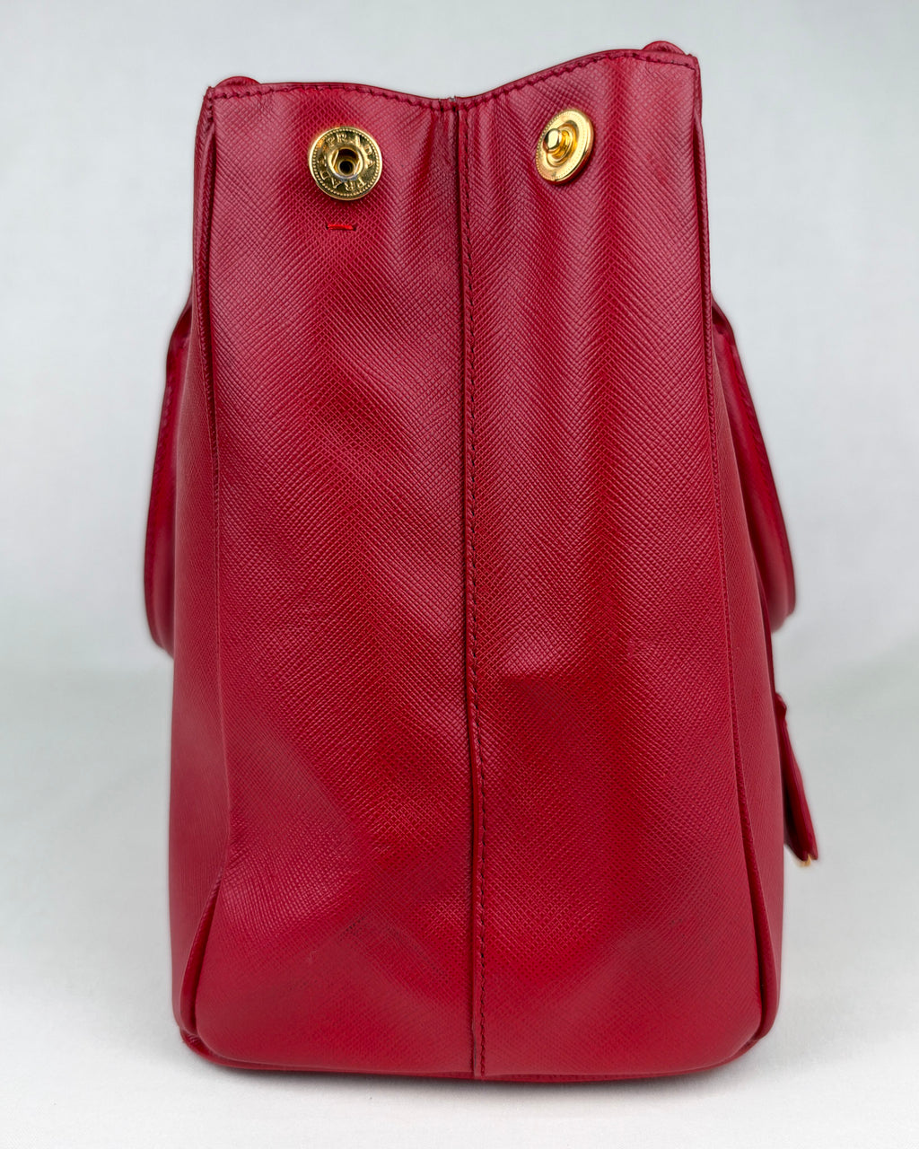 Prada Medium Double Galleria Saffiano Bag – Fuoco Red