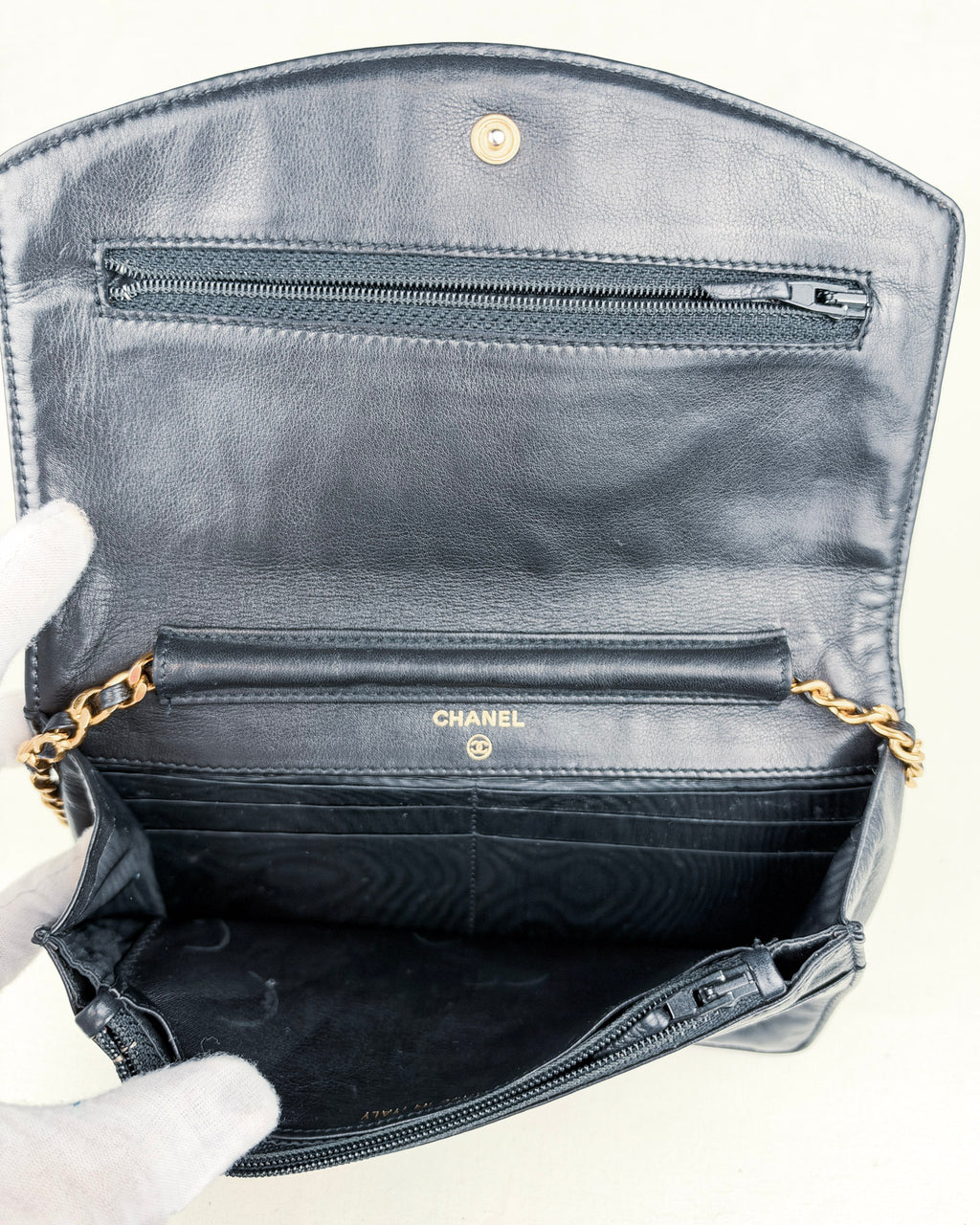 Chanel Vintage Series 3 Wallet on Chain Lambskin Bag – Black