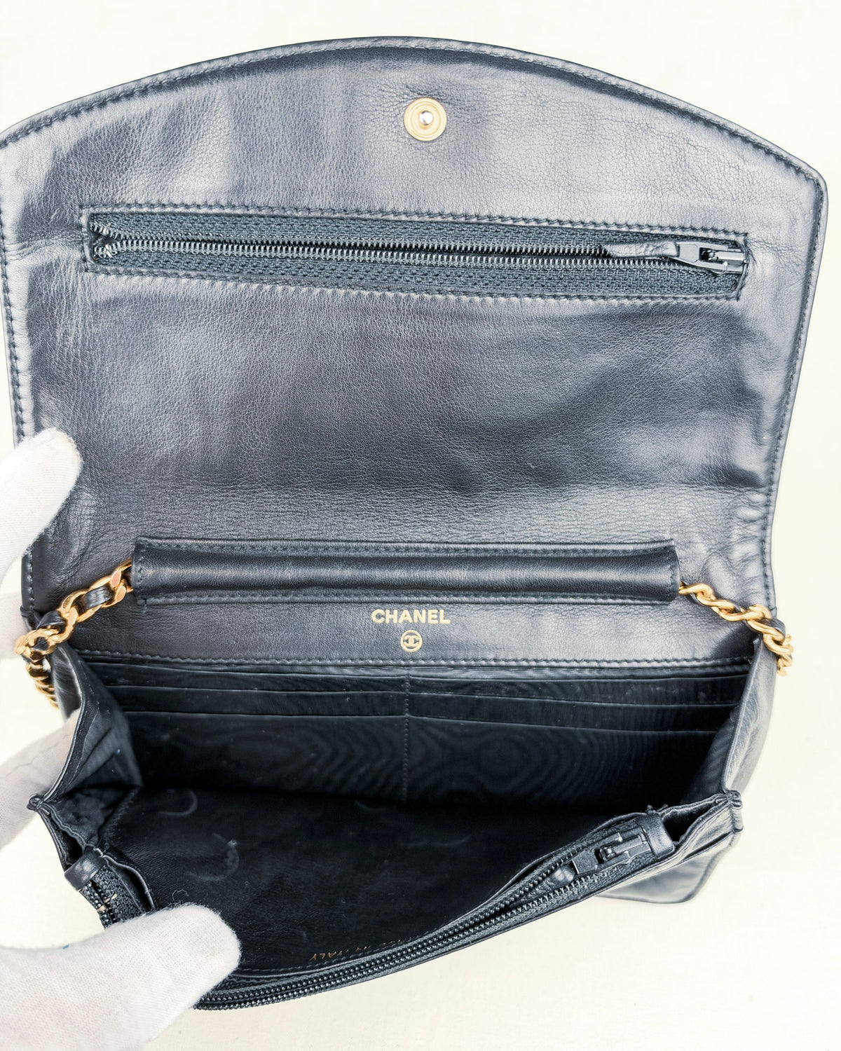 Chanel Vintage Series 3 Wallet on Chain Lambskin Bag – Black