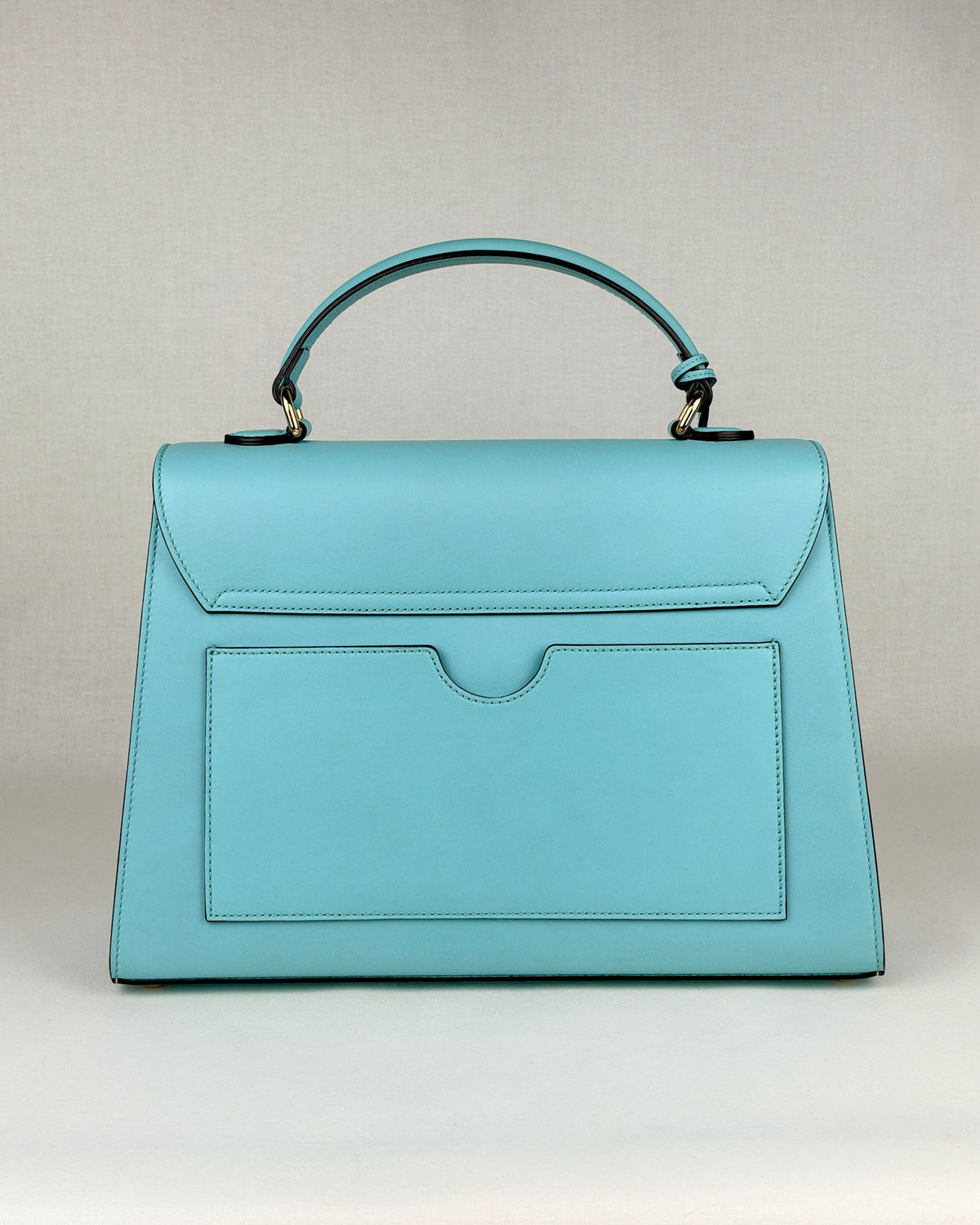 Gucci Padlock Medium Leather Top Handle Bag – Teal Blue