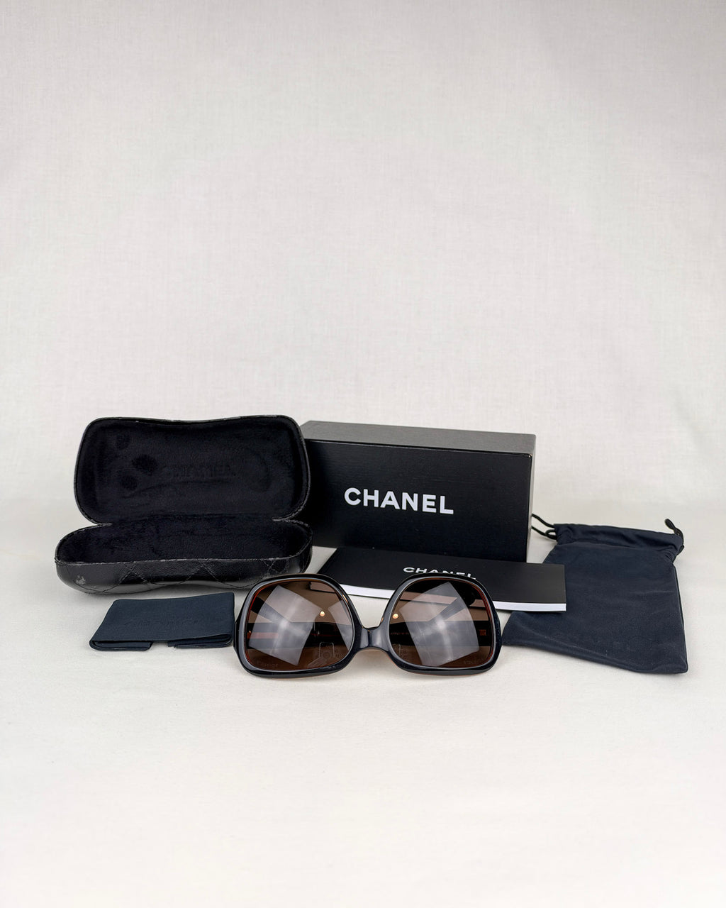 Chanel 5124-A Brown Matelasse Sunglasses