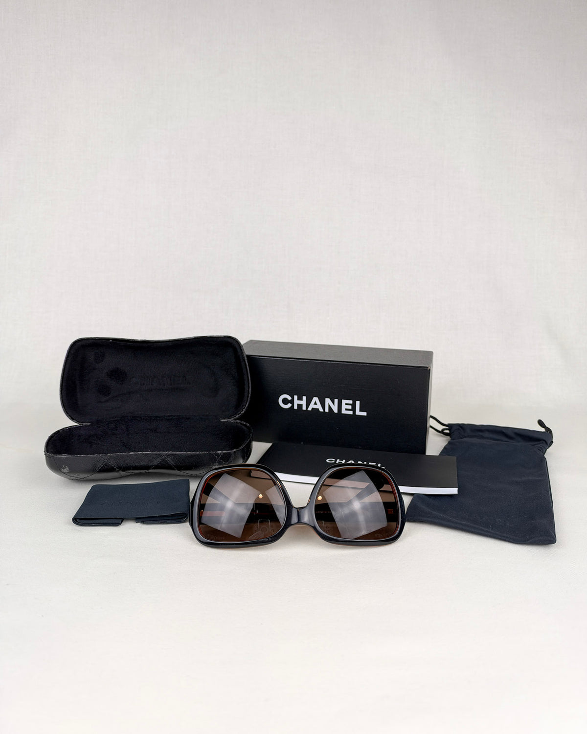 Chanel 5124-A Brown Matelasse Sunglasses