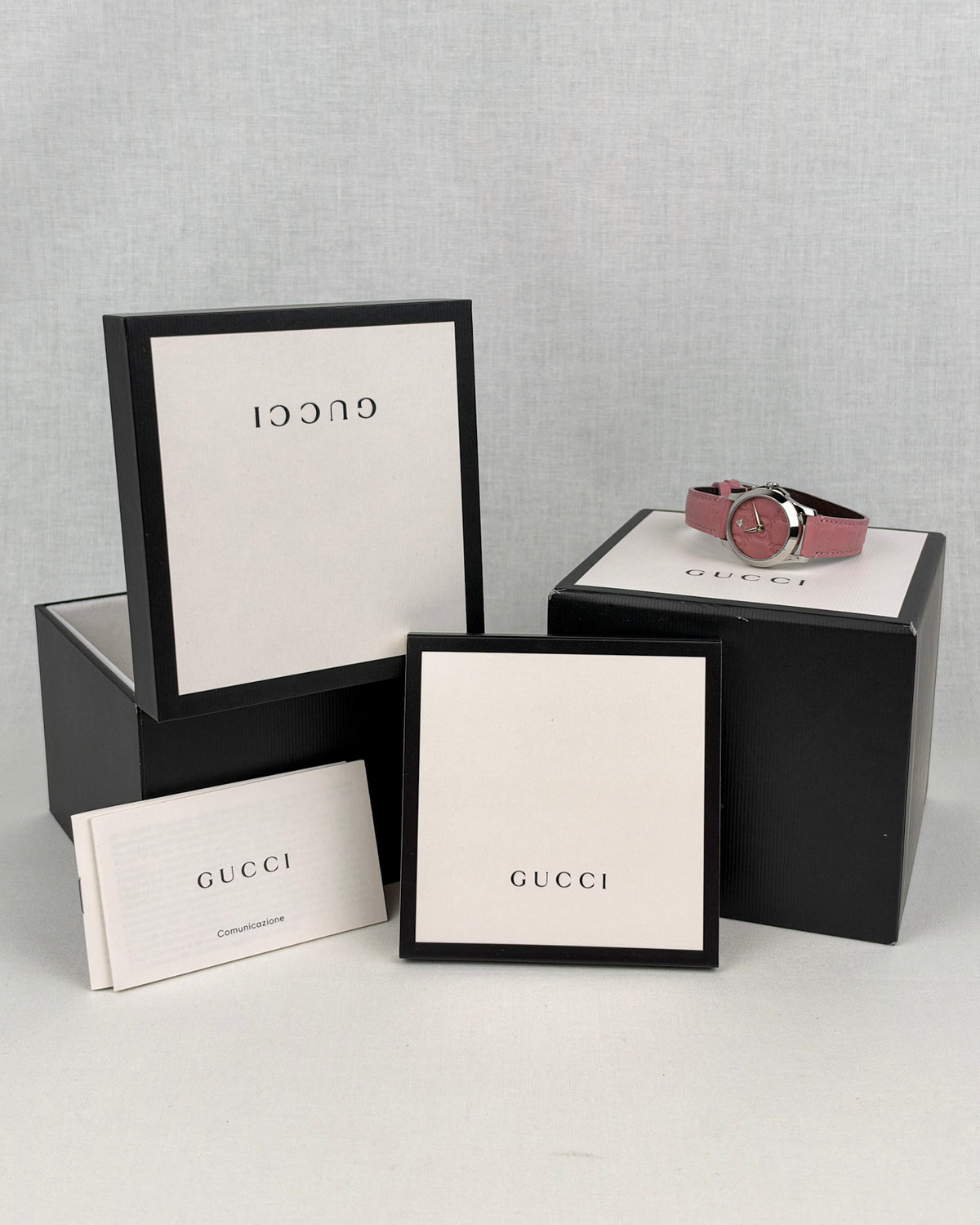 Gucci G-Timeless YA126578 Quartz Watch – Pink Dial