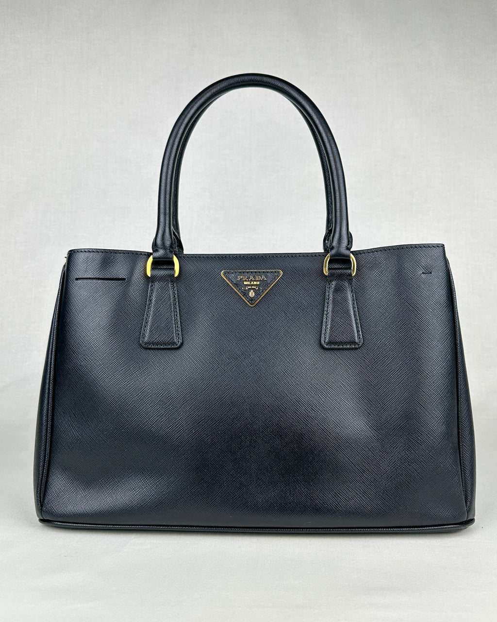 Prada Large Galleria Saffiano Leather Bag – Black