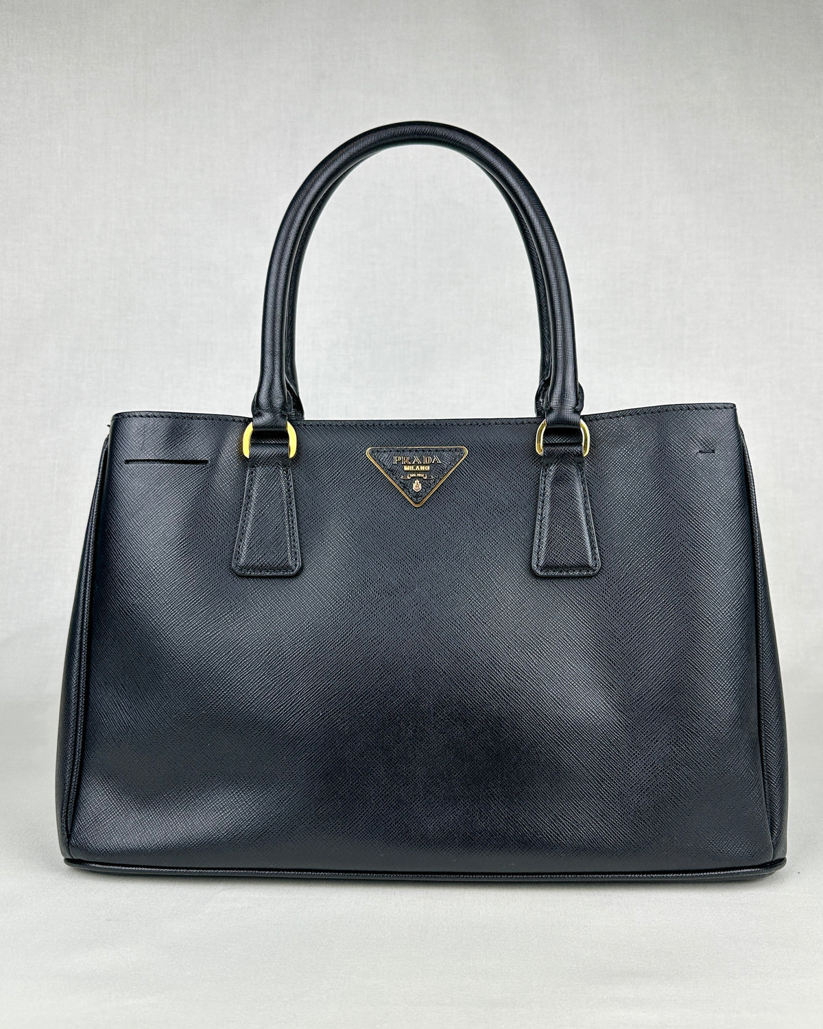 Prada Large Galleria Saffiano Leather Bag – Black
