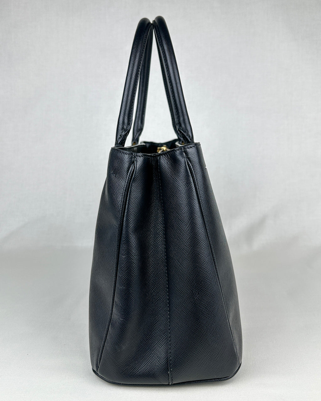 Prada Large Galleria Saffiano Leather Bag – Black