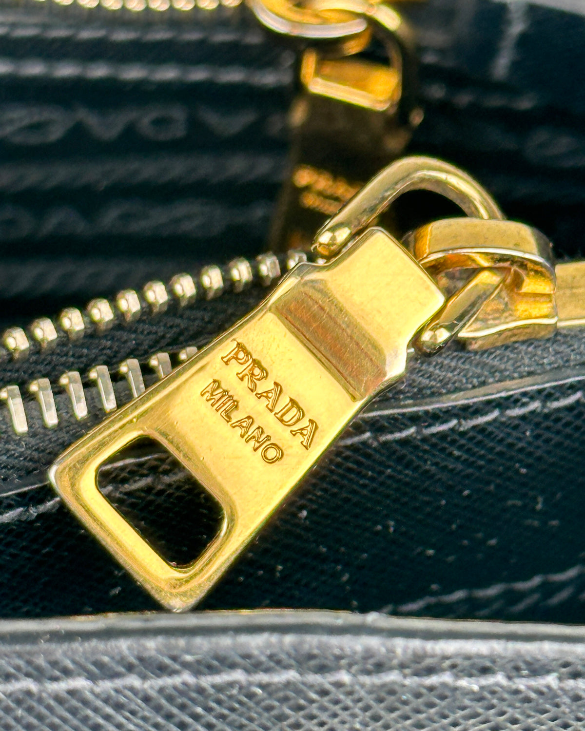 Prada Large Galleria Saffiano Leather Bag – Black