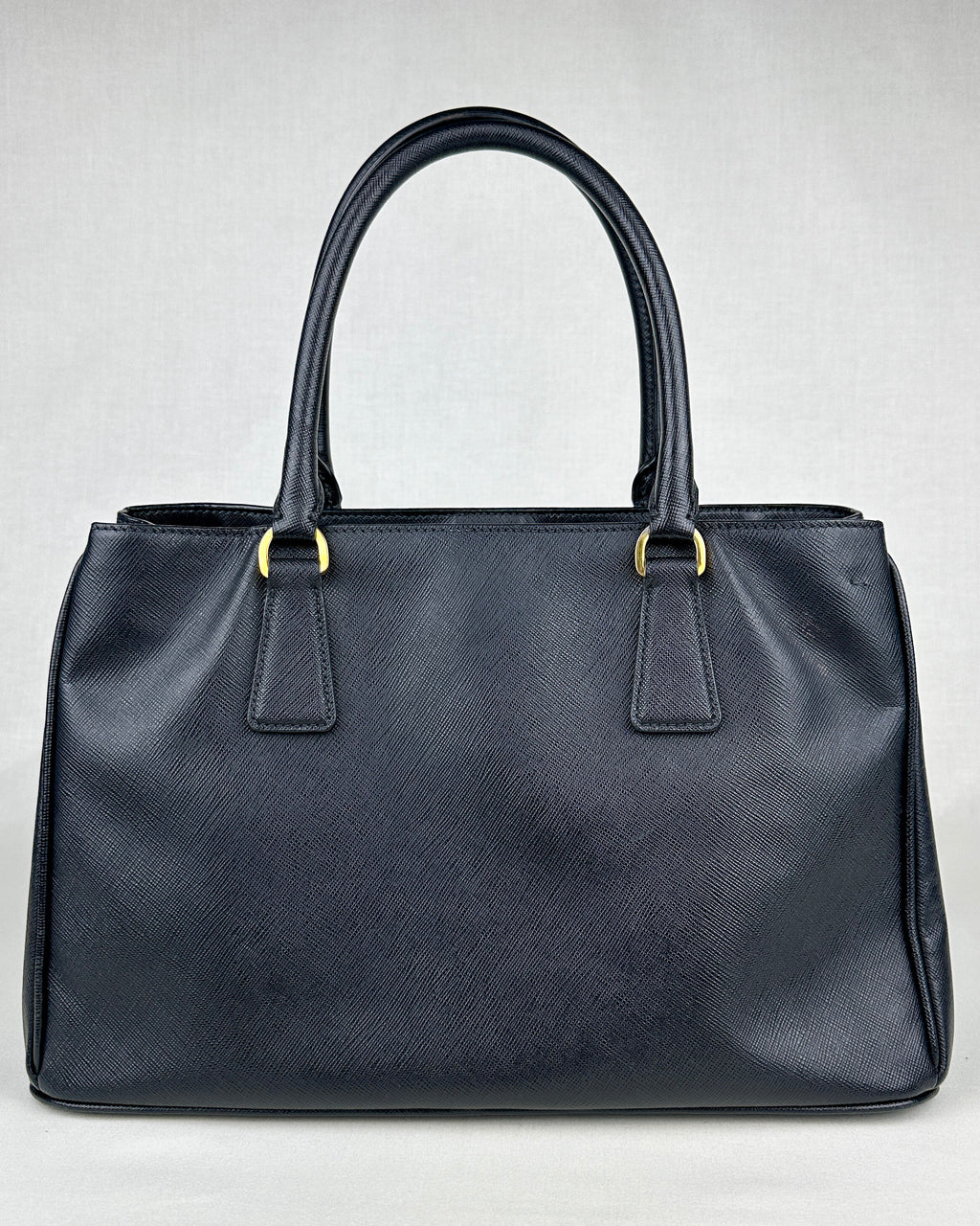 Prada Large Galleria Saffiano Leather Bag – Black