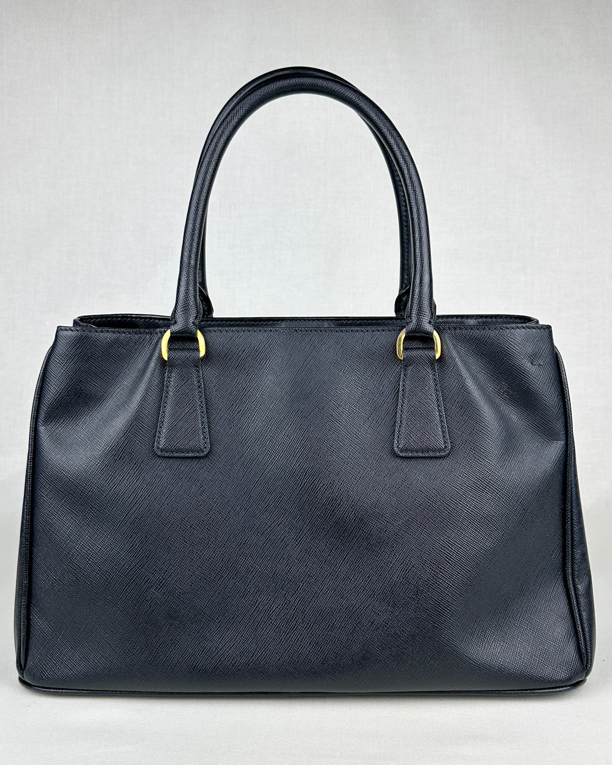 Prada Large Galleria Saffiano Leather Bag – Black
