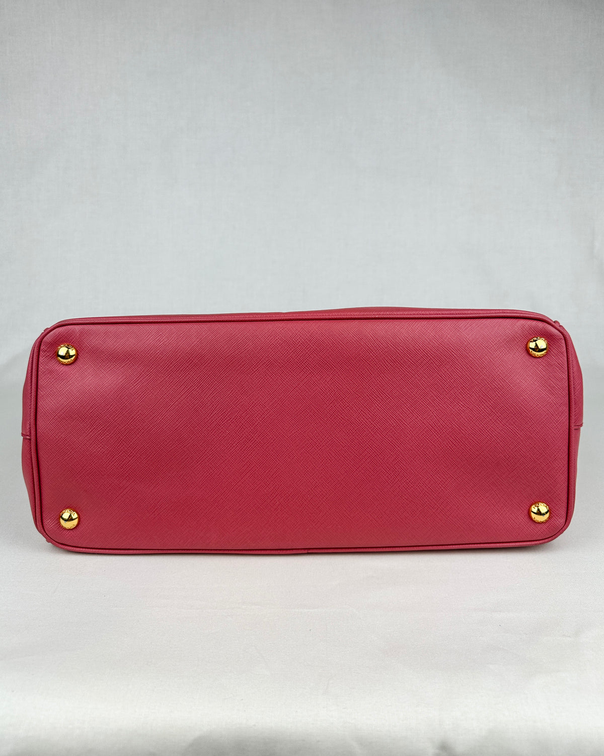 Prada Large Double Galleria Saffiano Leather Bag - Pink