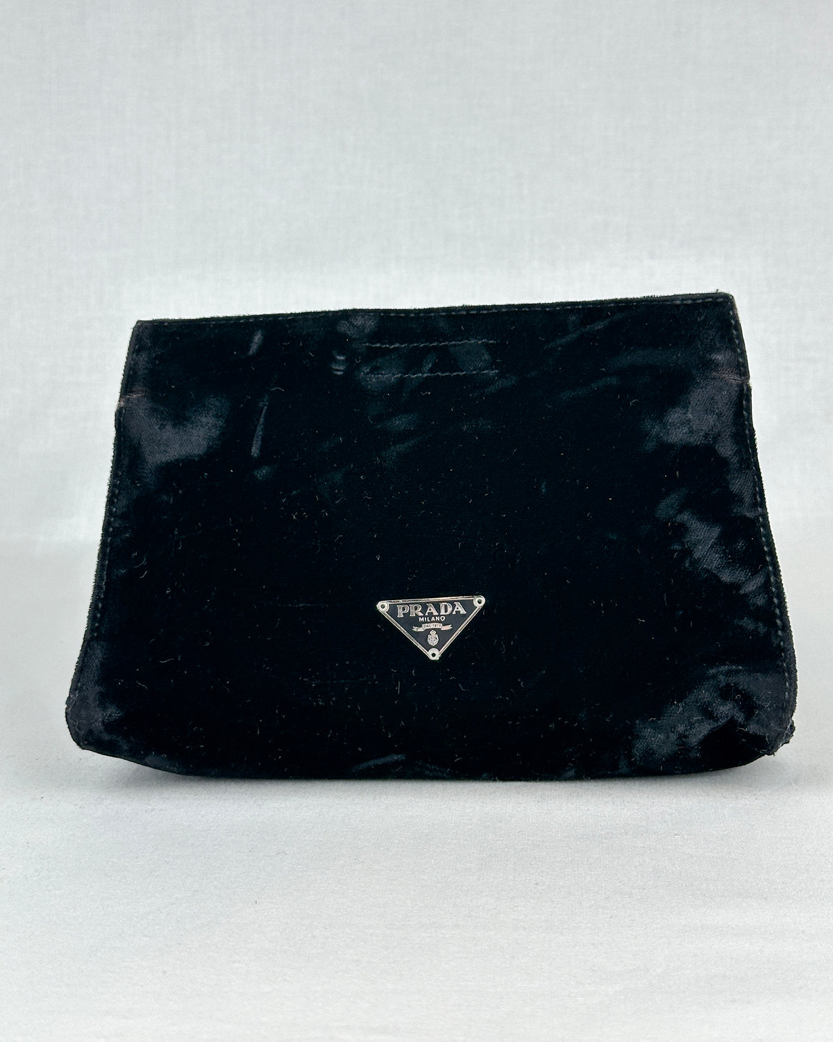 Prada Velluto Velvet Cosmetic Pouch – Black