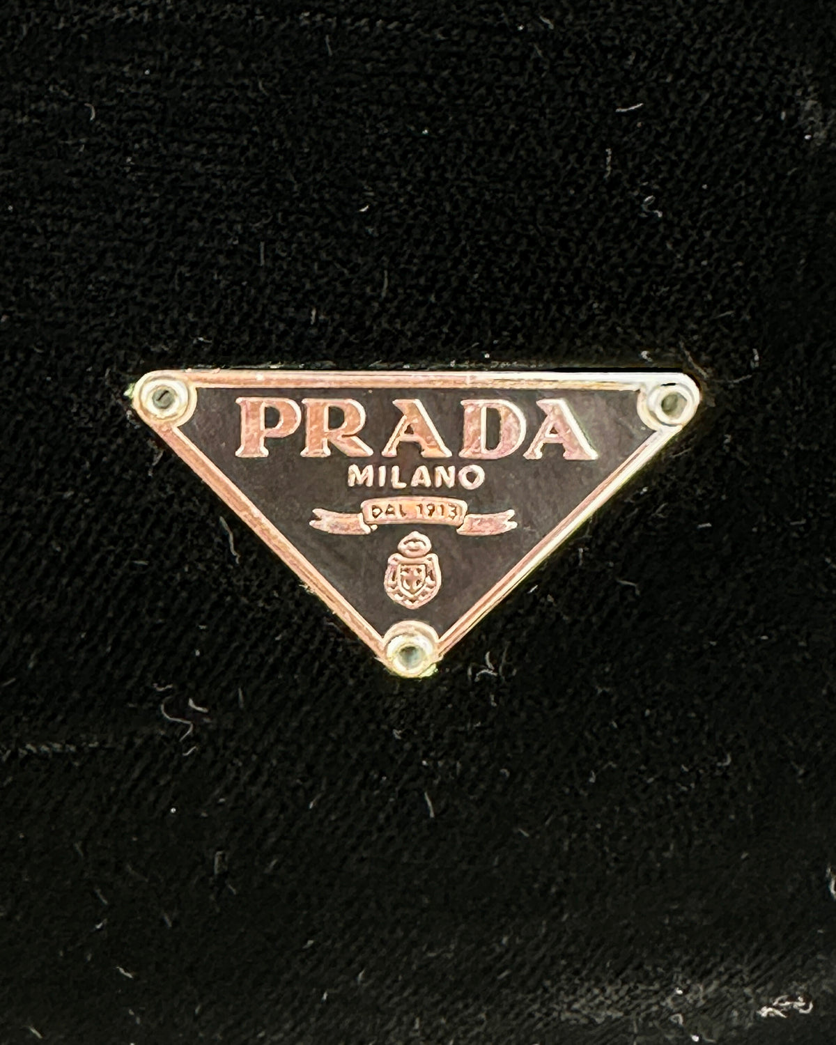 Prada Velluto Velvet Cosmetic Pouch – Black