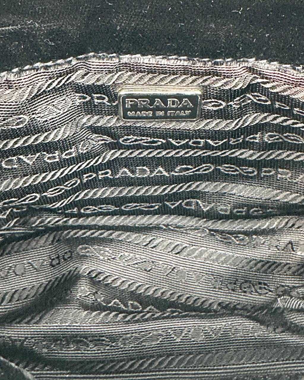 Prada Velluto Velvet Cosmetic Pouch – Black