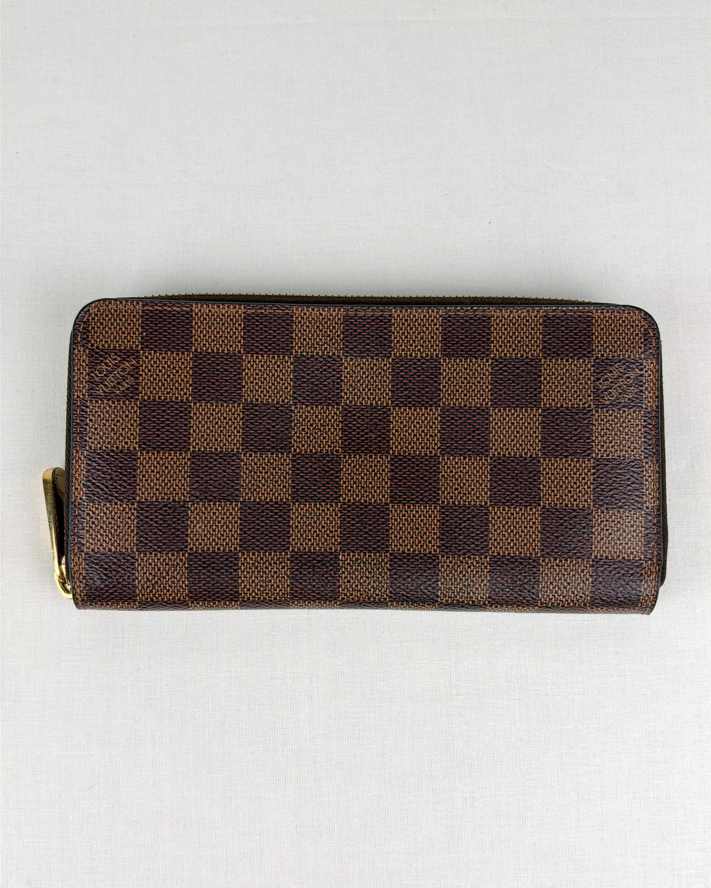 Louis Vuitton Zippy Wallet Damier Ebene Canvas – Rose